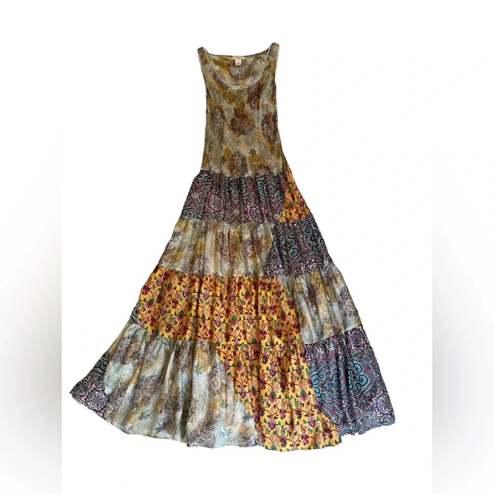 Sundance Bohemian Silk Maxi Dress - Picture 2 of 12